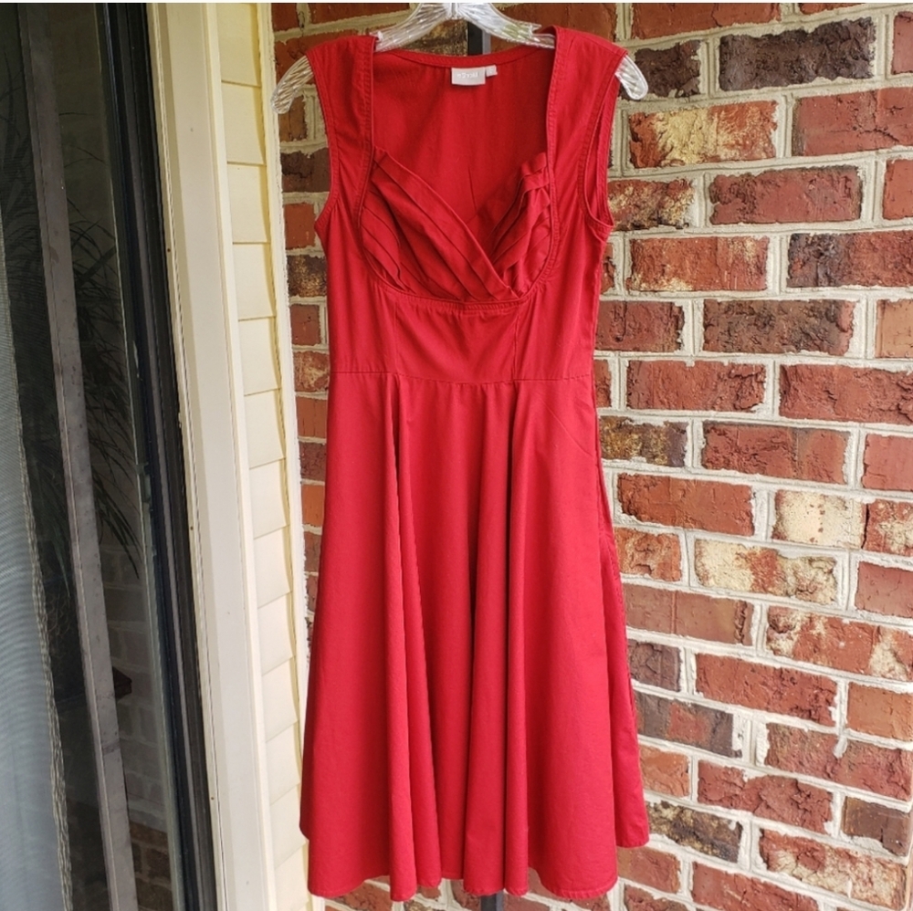Eshakti Red Midi Dress Size S